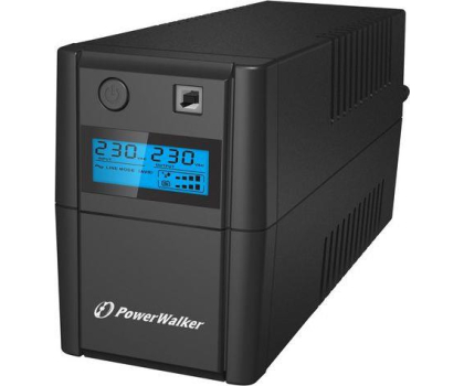 UPS (zasilacz awaryjny) POWER WALKER UPS LINE-INTERACTIVE 650VA 2X SCHUKO, RJ11 IN/OUT, USB, LCD VI 650 SHL